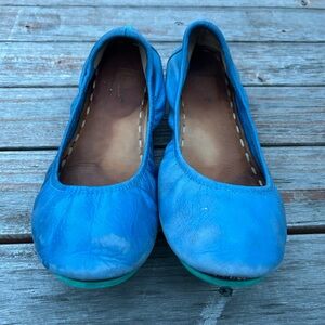 TIEKS BLUE Shoes Flats Leather Size 9 TLC